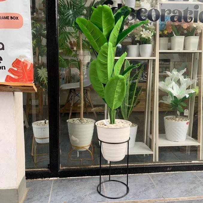 Dekorasi Tanaman Bunga  Plastik Artificial Daun Keladi Monstera Aglonema Besar