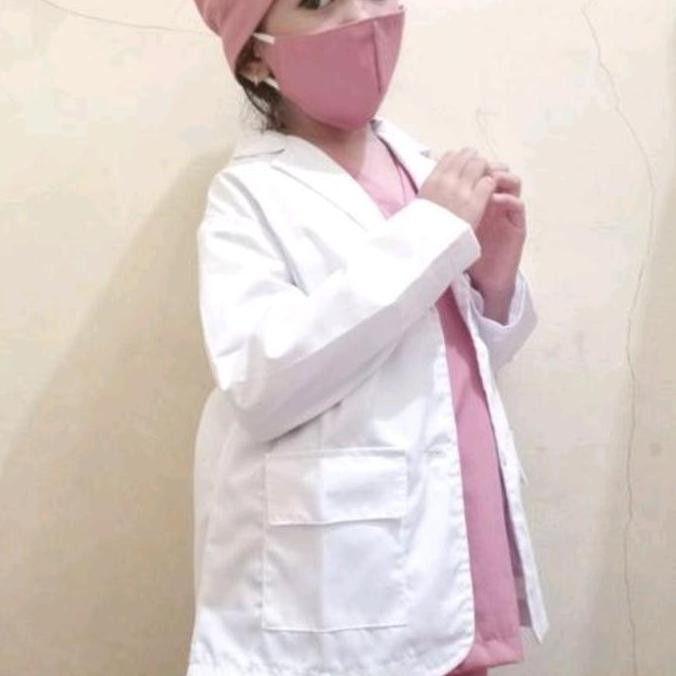 Jas Dokter Anak Laki Laki & Perempuan / Baju Dokter Anak / Costum Profesi Dokter Anak