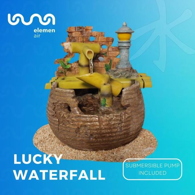 Hiasan Dekorasi Meja Toko / Rumah Air Mancur Mengalir - Bambu Bawah