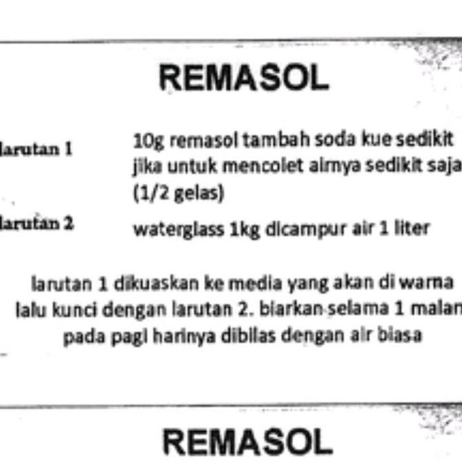 Remasol pewarna batik tie dye shibori