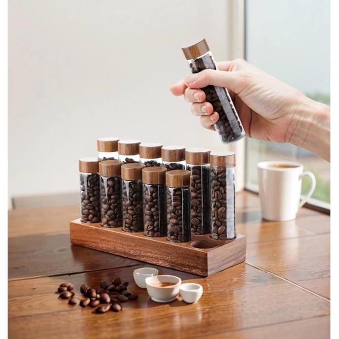 Botol Tabung Sample Botol Tabung Display 6 buah [6set] Kopi Botol Tabung Contoh Botol Tester Tabung 