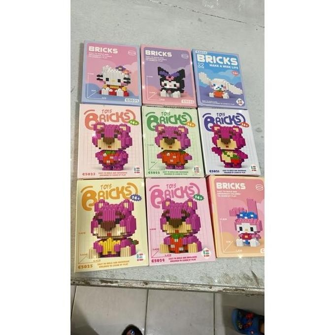 sanrio dan lotso brick nano block lego