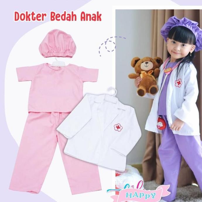 baju dokter bedah anak perempuan kostum dokter anak baju profesi