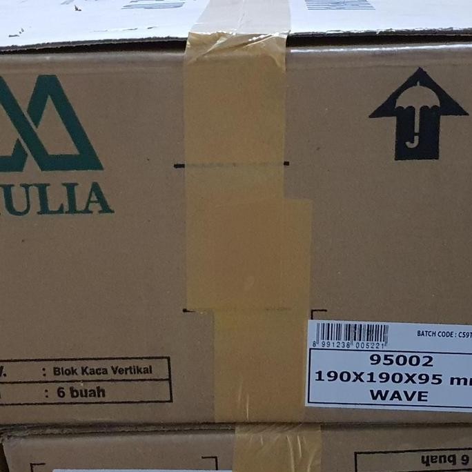 Kaca GlassBlock MULIA WAVE 95002 / Glassblok Glass Block Gojek
