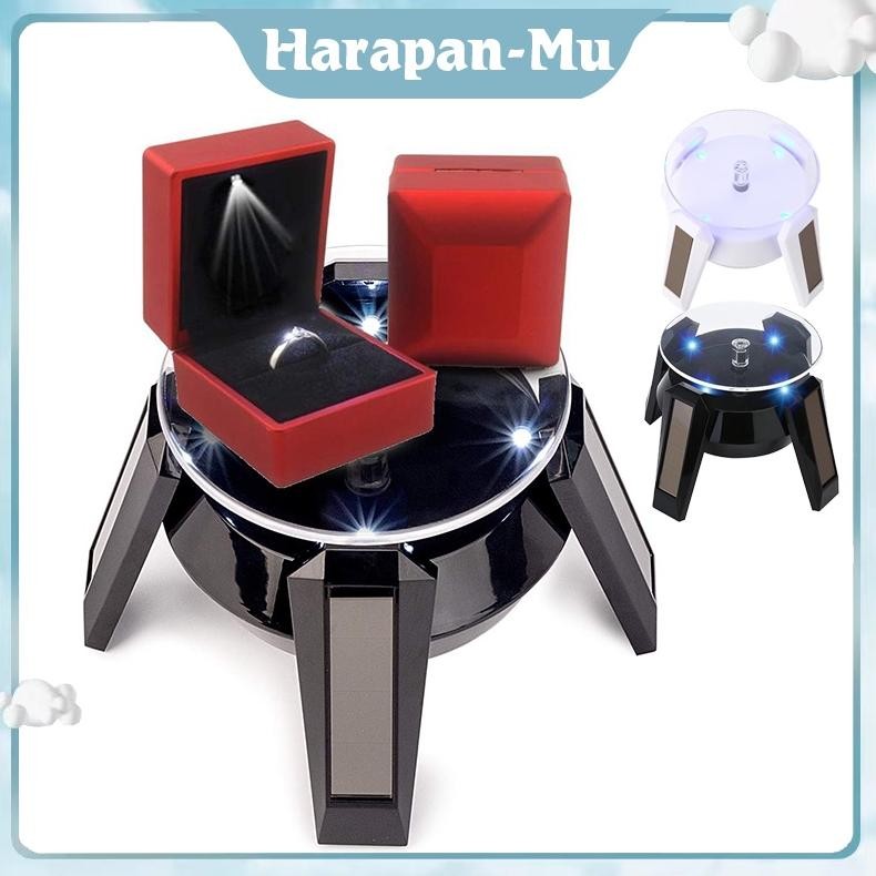 UGNDA Stand Display Putar Rotating Solar Display Stand Kaki Pendek Pajangan Putar 360 Display Cincin