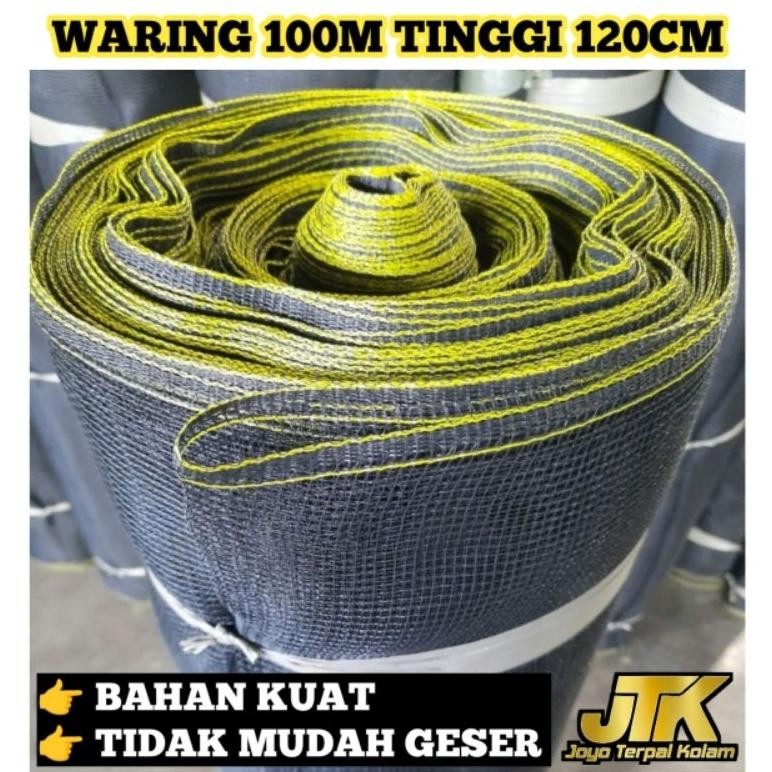 SENHA Jaring Waring hitam 1 Roll 120cm x 100m GRADE A waring pagar tanaman waring pagar kandang ayam