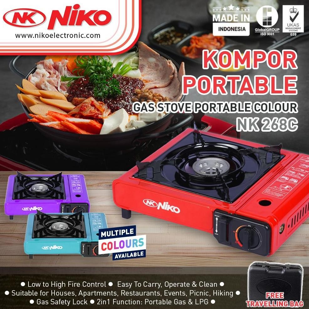 SENHA - Kompor Camping Portable Niko 2 IN 1 NK-268C / NK268 / NK 268 C