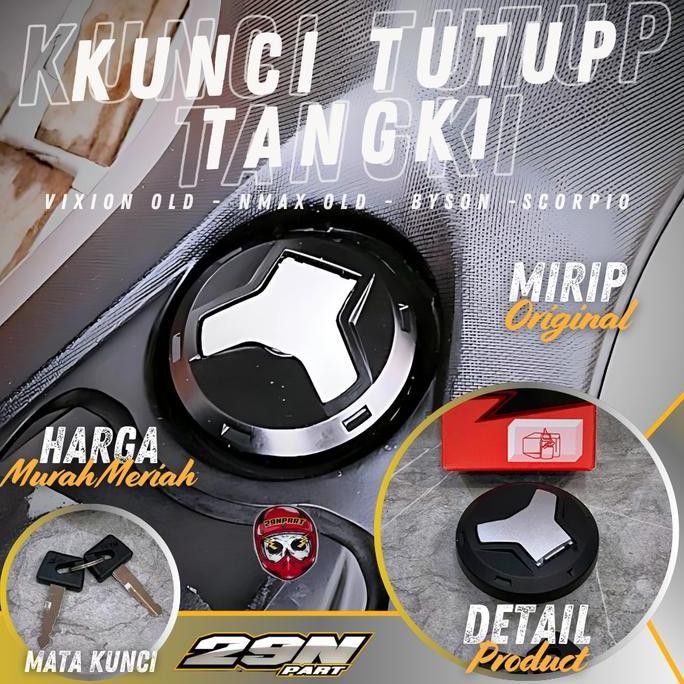 Tutup Tank Tangki Bensin Motor Yamaha NMAX Scorpio Vixion Old Byson ORIGINAL TAKAYAMA READY