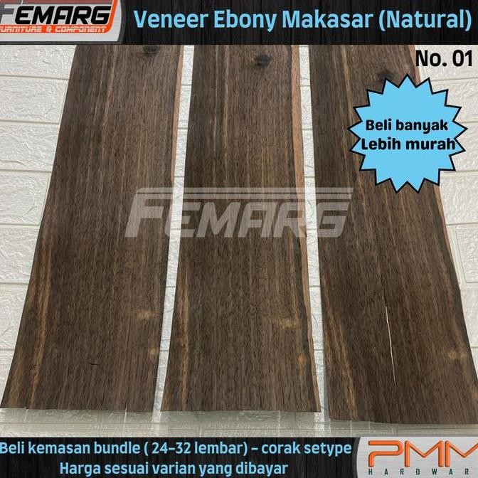 Promo EBONY NATURAL VENEER VINER KULIT KAYU ASLI ORIGINAL NATURAL EBONY COD