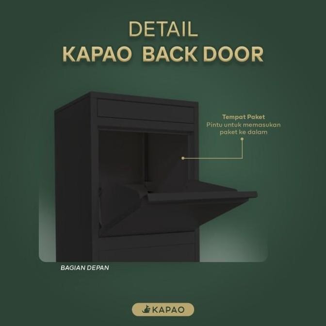 Kotak Paket surat hitam / putih / warna lain Kapao LARGE