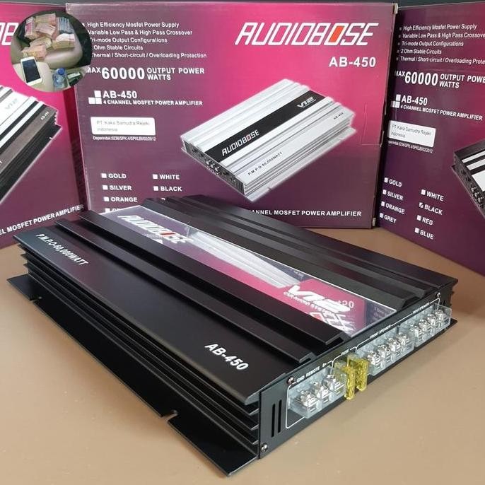 Amplifier Mobil Audiobose Ab - 450 Power 4 Ch Audiobose Ab 450