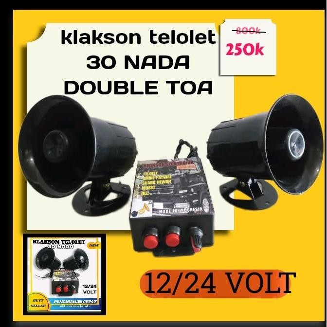 Klakson Mobil Elektrik Telolet 2 Toa Murah
