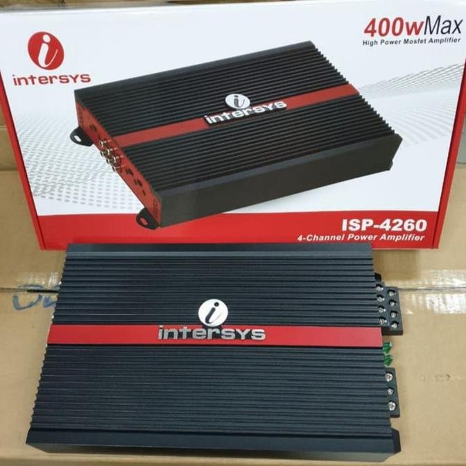 Power Amplifier 4 Channel Intersys Isp-4260 Mobil Universal