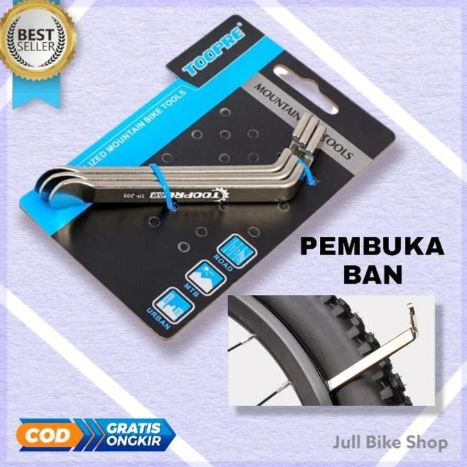 1Pcs Alat Congkelan Ban Stainless Steel Sepeda Repair Pembuka Congkel Toopre Topre