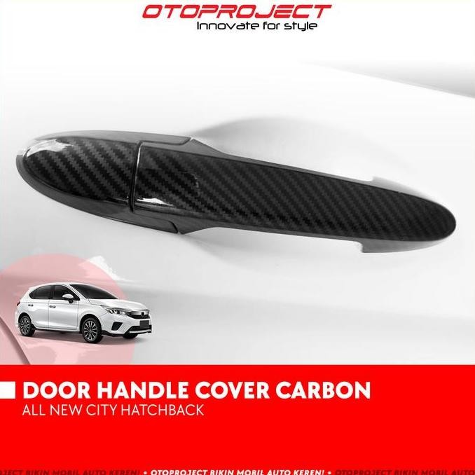 Otoproject - Door Handle Cover A.N City Hatchback Carbon | Cover Gagang Pintu City Hatchback