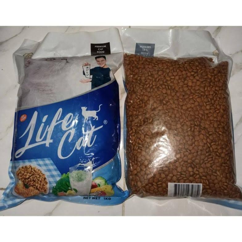 Miliki - LIFE CAT DRY FOOD 1000GR - MAKANAN KUCING KERING LIFE CAT KITTEN DEWASA