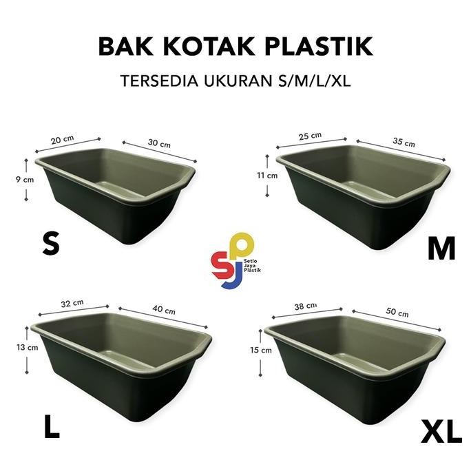 BASKOM PLASTIK KOTAK / BASKOM TAHU / BAK KUCING