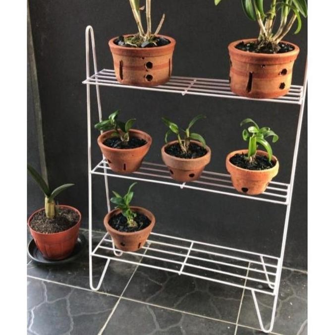 Rak Besi Pot Bunga 3 Susun Tanaman Hias/RAK SEPATU MODERN/STANDING POT