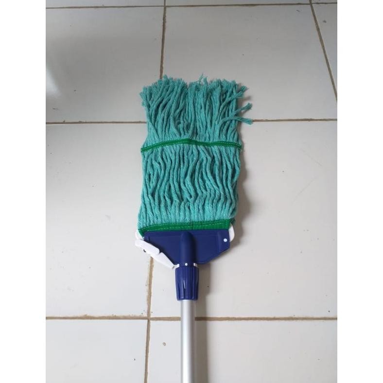 Alat Pel Lantai Alat pel Cotton Mop set cotton alat pel lantai mop set alat pel lantai mopset HIJAU