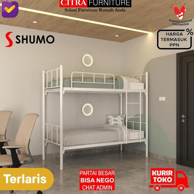 Ranjang Tingkat Besi |Ranjang Susun Minimalis|Kasur Tingkat |90/90