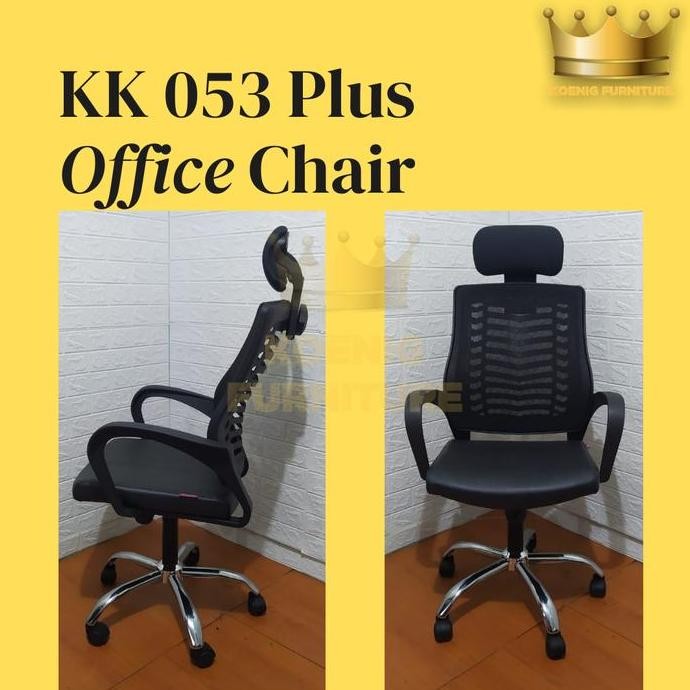 Kursi Kantor Jaring KK 053 PLUS / Kursi Nyaman / Kursi Jaring Headrest
