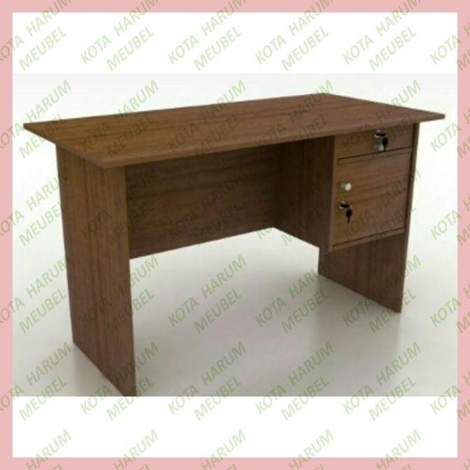 SWALLOWTAIL- meja kerja meja kantor meja ketik meja tulis kayu 1/2 biro panjang 120 cm olympic gstar