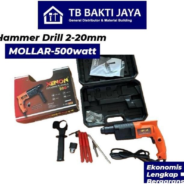 PAPPITSON- Rotary Hammer Drill 2 Mode 20mm Sds Plus Bor Bobok Beton / XENON X-HD500