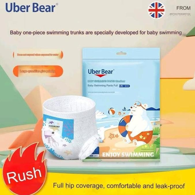 UBER Premium Popok Renang Bayi Balita Swimpants Sekali Pakai Celana Renang Anak Anti Air untuk anak 