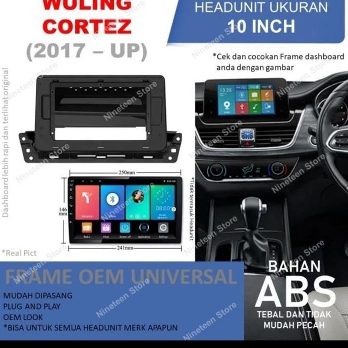 Promo FREM ANDROID "10 INCH" WULING CORTEZ + SOKET PNP CORTEZ  2021-2023 COD