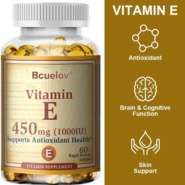 Bcuelov vitamin e supelemen kesehatan kulit isi 120 kapsul