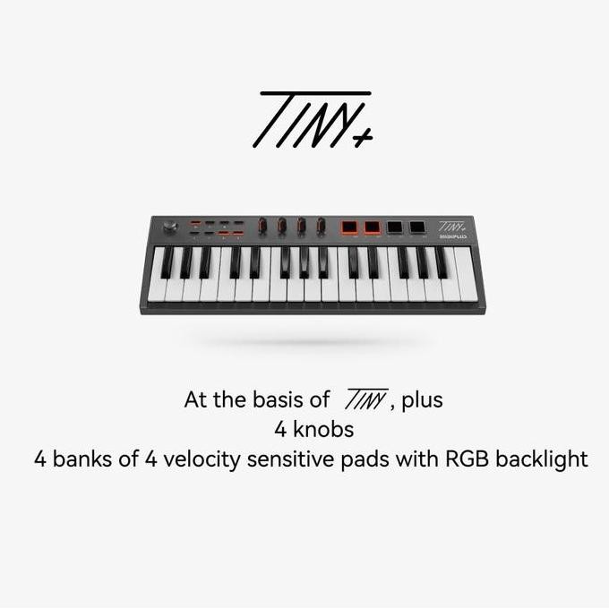 Midiplus Tiny Plus / Tiny + Keyboard Midi Controller Keyboard