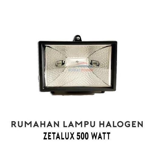 Rumahan Lampu Zetalux Halogen 500 watt | Kap Lampu