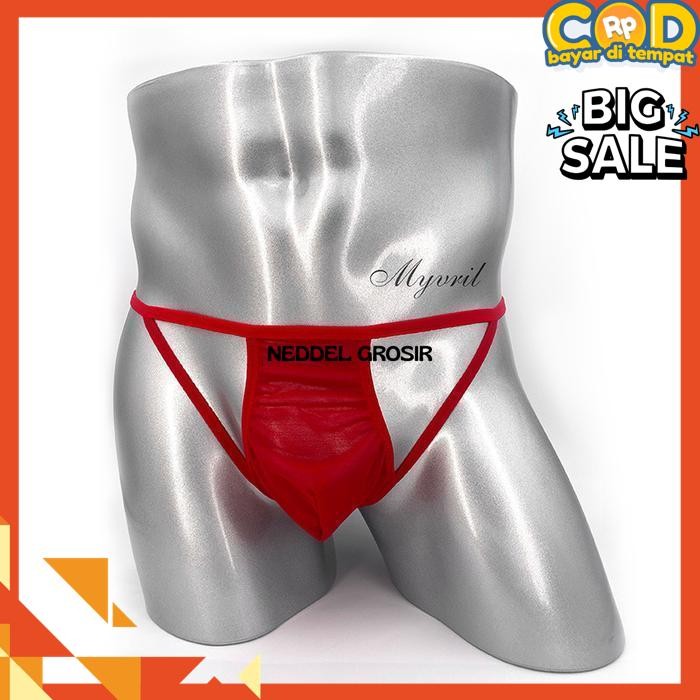 CELANA DALAM PRIA  THONG TRANSPARAN OPEN WAIST G STRING CD  BY NEDDEL GROSIR