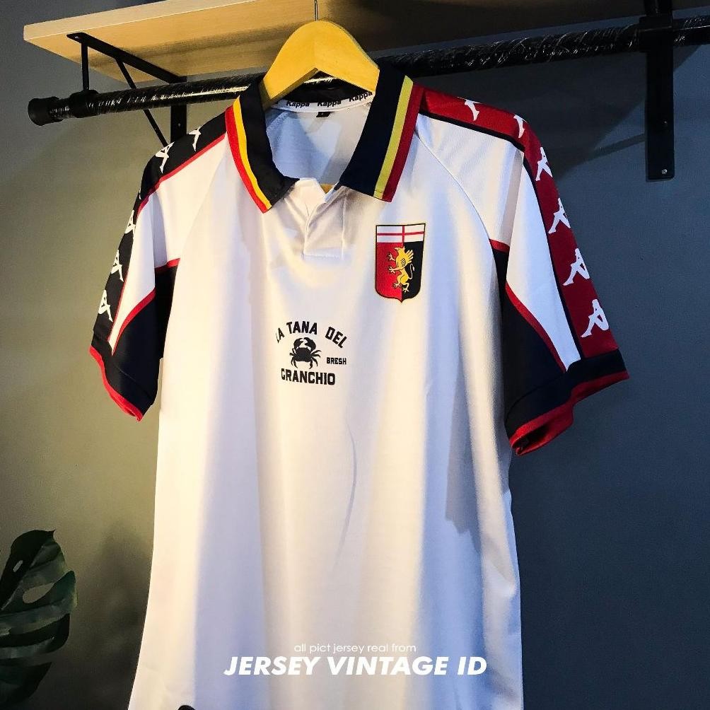 JERSEY RETRO GENOA AWAY 1999-00 MAGLIA KAPPA LENGAN PENDEK | JERSEY VINTAGE CLASIC | BISA COD
