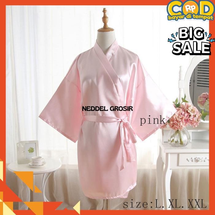 KIMONO BAJU TIDUR WANITA LINGERIE PIYAMA  UKURAN BESAR A308 BY NEDDEL GROSIR