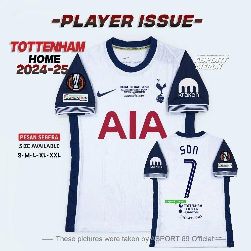 ASPORT PLAYER ISSUE TOTTENHAM HOME 2024 2025 SPURS HOME PI 24 25 FINAL UEL