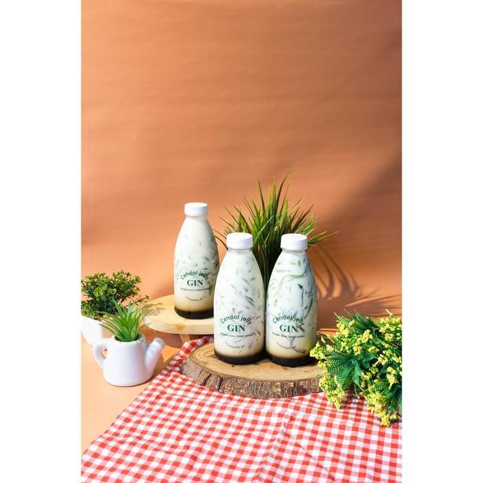 Cendol Jelly Gin 350 ml, Isi 3 - Cendol Jelly Tanpa Santan, Cendol Jelly Suji Pandan, Cendol Susu, C