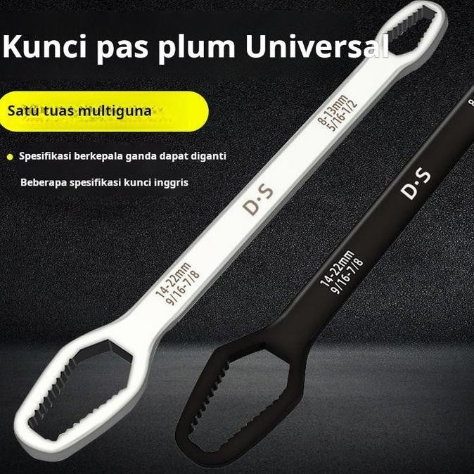 New New Kunci pas serbaguna, kunci pas bunga plum ujung terbuka serbaguna, kunci pas pengencang otom