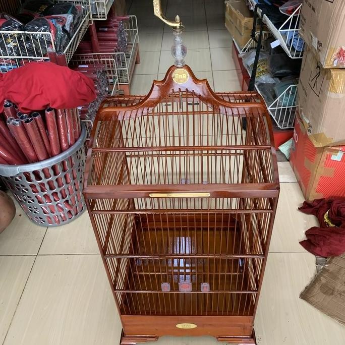 SANGKAR KANDANG KOSAN PENTET BNR REBORN COKLAT NATURLOGO BARU 40x40 CM murah