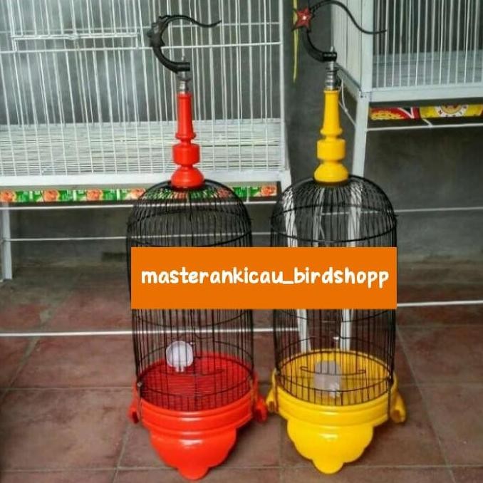 sangkar kandang besi bulat pleci fullsett mewah istimewa murah