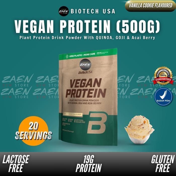 BIOTECHUSA VEGAN PROTEIN 500 GRAMS PLANT PROTEIN DRINK POWDER