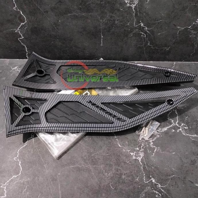 Bordes Karpet Pijakan Kaki Aerox 155 Carbon Nemo Floorboard Pijakan Kaki Aerox 155 2017-2020 Old