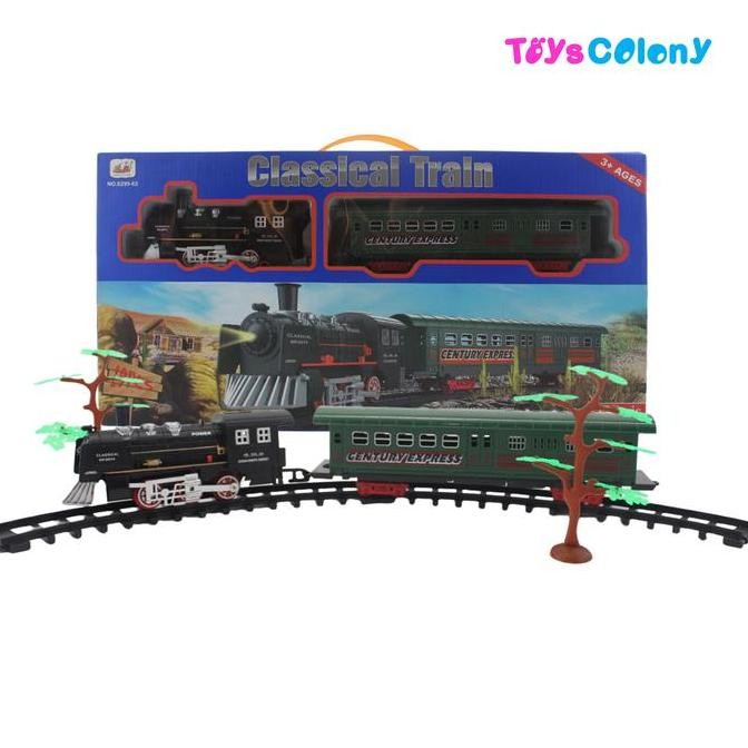 Mainan Anak Kereta Klasik Kereta Express Kereta Api Track Set