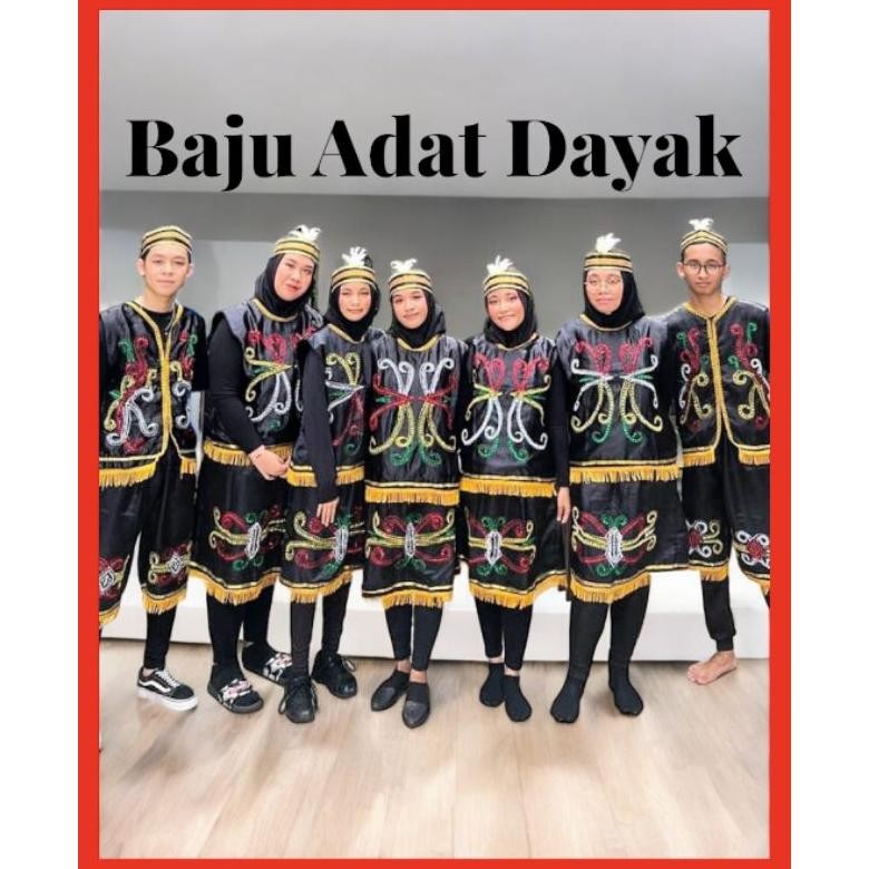 Baju Adat Kalimantan / Baju Adat Dayak Dewasa / Baju Dayak Wanita / Baju Adat Dayak Pria / Baju Daya