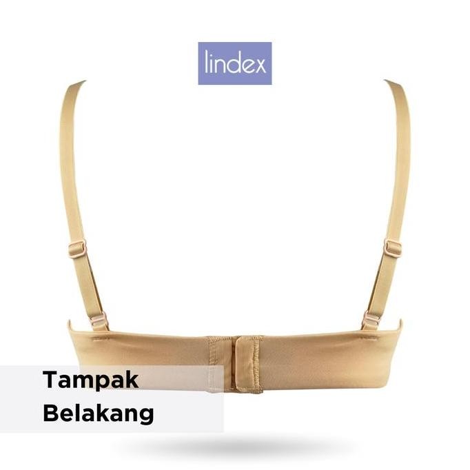 Lindex Feel Free Bra 50 Bh 3/4 Cup Tanpa Kawat Padded Seamless Pushup Hot