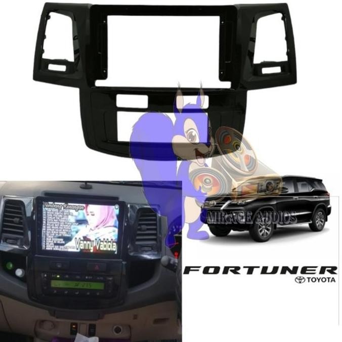 Frame Head Unit Android Fortuner 2010 - 2015 9 inch