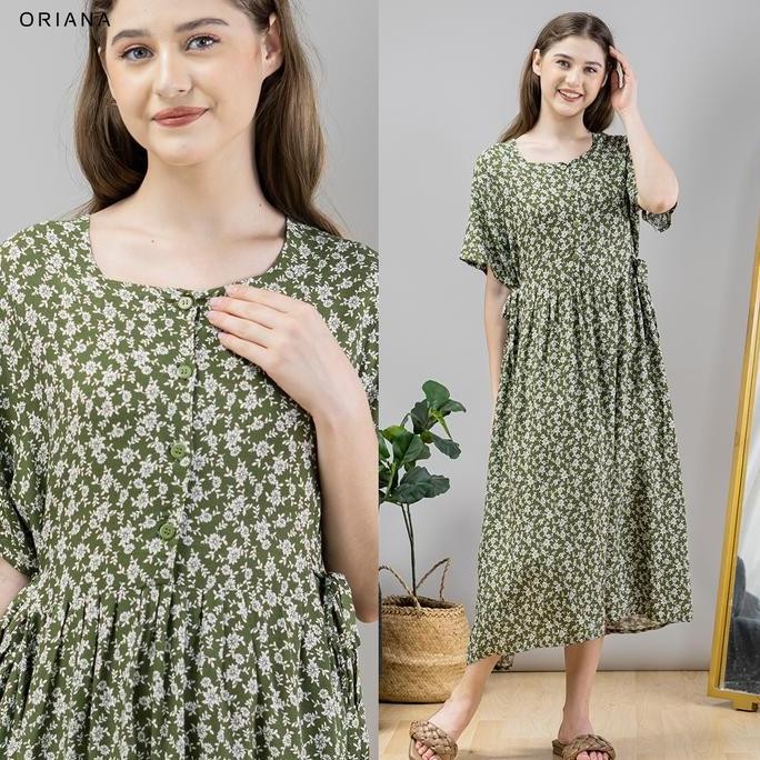 Oriana Homewear Maxi Dress Daster Busui Cayya Ghaniya Series