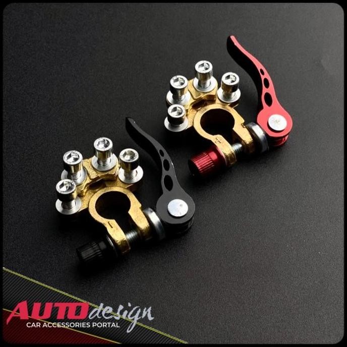 QUICK RELEASE KEPALA AKI MOBIL KUNINGAN