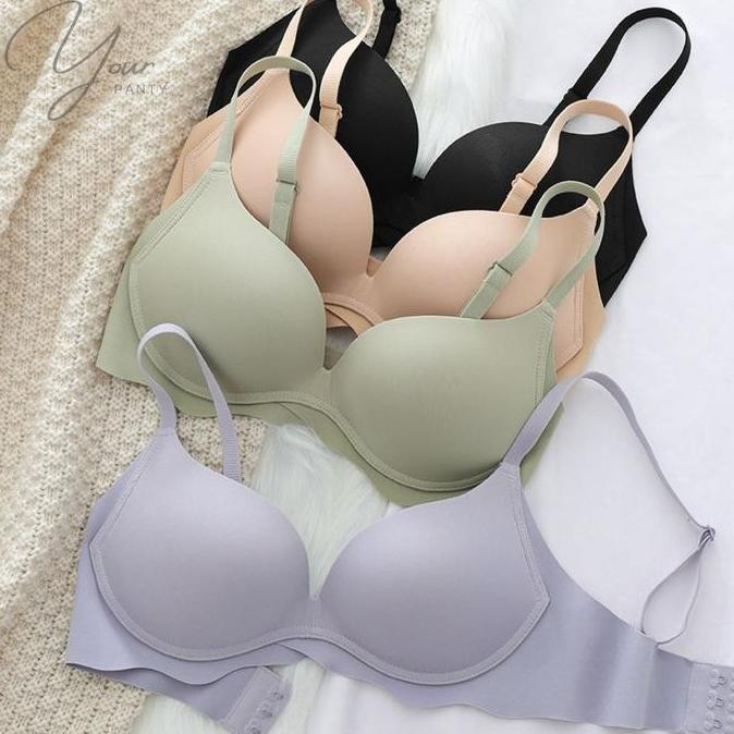 Serra Seamless Push Up Bra Bh Busa Permanen Tipis Wanita Renda