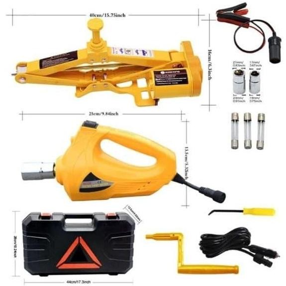 DONGKRAK ELEKTRIK / ELECTRIC CAR JACK 2TON Set Pembuka Baut